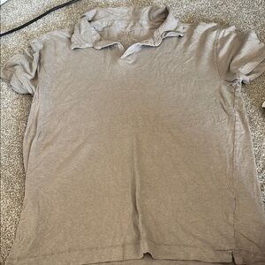 Abercrombie & Fitch Tan Polo Shirt Casual Essential